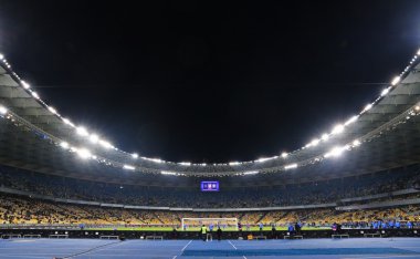Kiev, Ukrayna'daki NSC Olimpiyat Stadyumu'nun panoramik manzarası