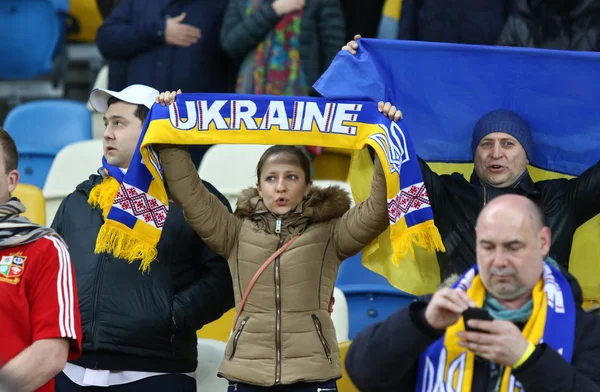 Freundschaftsspiel ukraine vs wales in kyiv, ukraine — Stockfoto