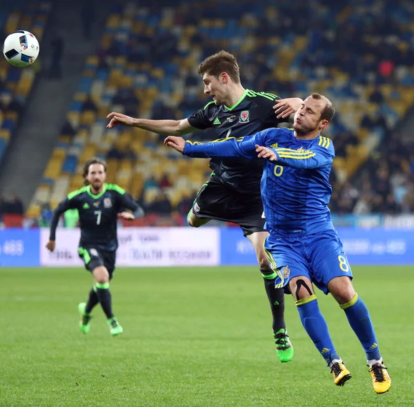 Freundschaftsspiel ukraine vs wales in kyiv, ukraine — Stockfoto