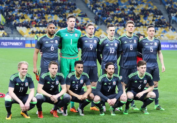 Barátságos mérkőzés Ukrajna vs Wales-Kijev, Ukrajna — Stock Fotó