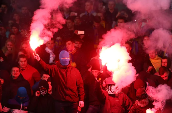 Přátelský zápas Ukrajina vs Wales v Kyjevě, Ukrajina — Stock fotografie