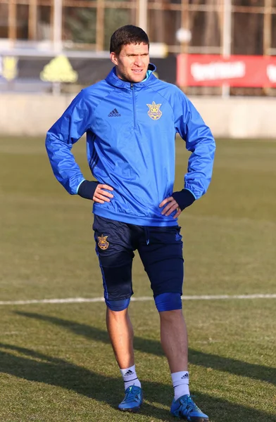 Ukraine - Wales: Pre-match training session in Kyiv, Ukraine — Stock Photo, Image