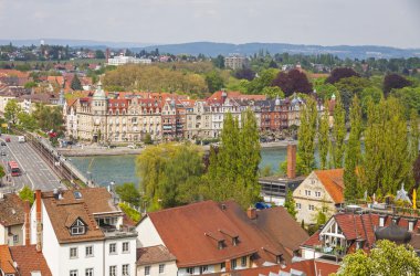 konstanz şehir, Almanya havadan görünümü