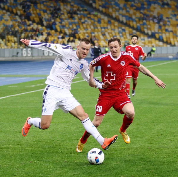 Ukrajinská Premier League hra Fc Dynamo Kyjev v. Volyn Luck — Stock fotografie