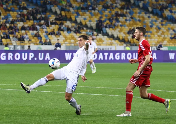 Ukraińskiej Premier League football gry Dynamo Kijów vs Wołynia L — Zdjęcie stockowe