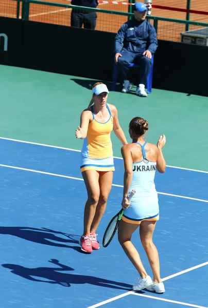 FedCup jogo de tênis Ucrânia vs Argentina — Fotografia de Stock