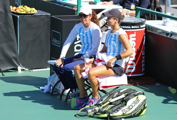 Fedcup 테니스 경기 우크라이나 vs 아르헨티나 — 스톡 사진