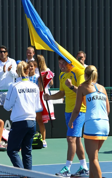 FedCup partido de tenis Ucrania vs Argentina —  Fotos de Stock