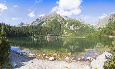 Panoramik Popradske Pleso, Tatra Dağları, Slovakya