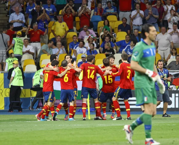 UEFA EURO 2012 Finale Spagna vs Italia — Foto Stock