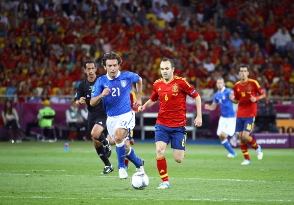 UEFA Euro 2012 Final oyun İspanya vs İtalya — Stok fotoğraf