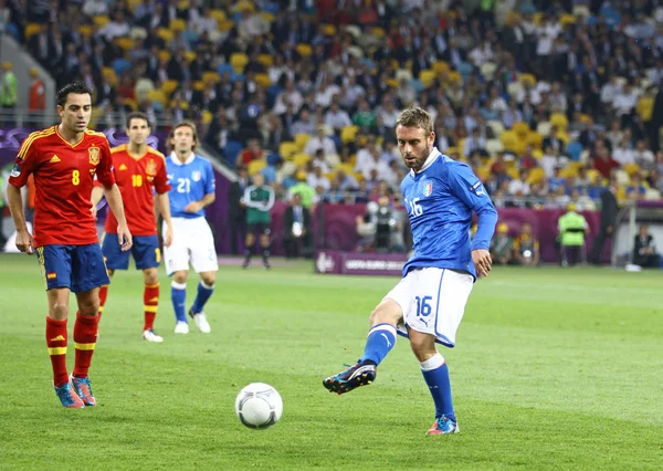 UEFA Euro 2012 Final oyun İspanya vs İtalya — Stok fotoğraf