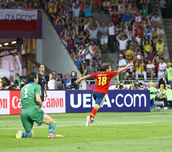 UEFA EURO 2012 Jogo final Espanha vs Itália — Fotografia de Stock