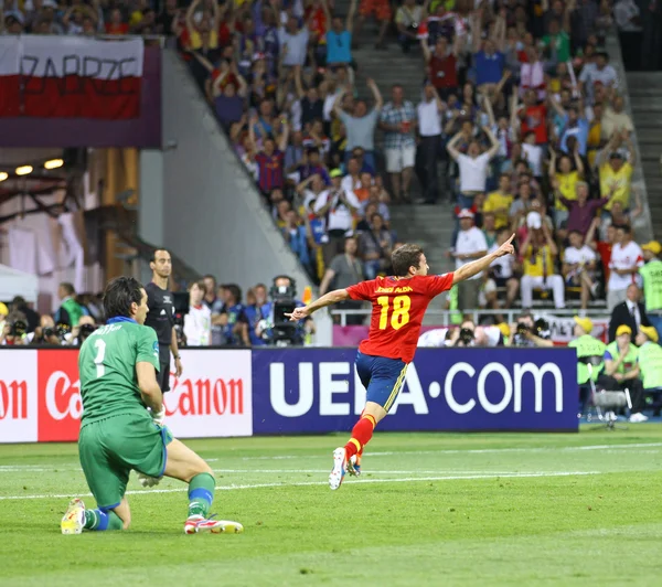 UEFA EURO 2012 Final game Spain vs Italy — Stock Photo, Image