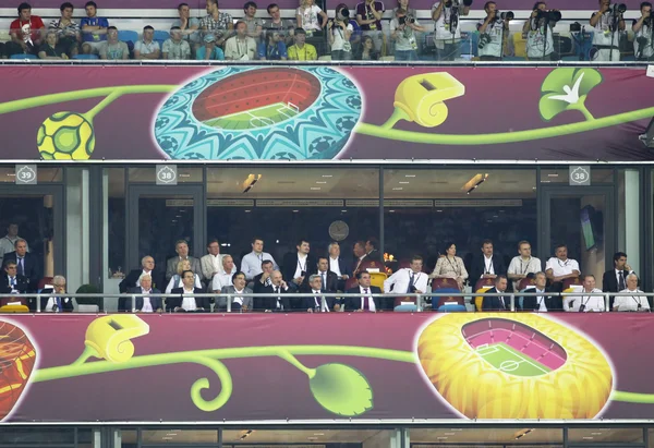 Uefa euro 2012 finale spiel spanien vs italien — Stockfoto