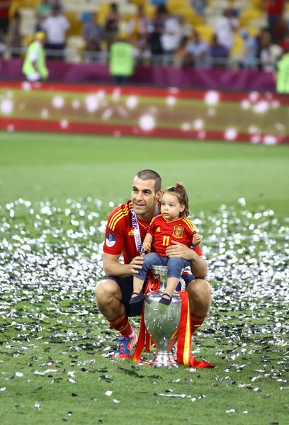 Uefa euro 2012 finale spiel spanien vs italien — Stockfoto