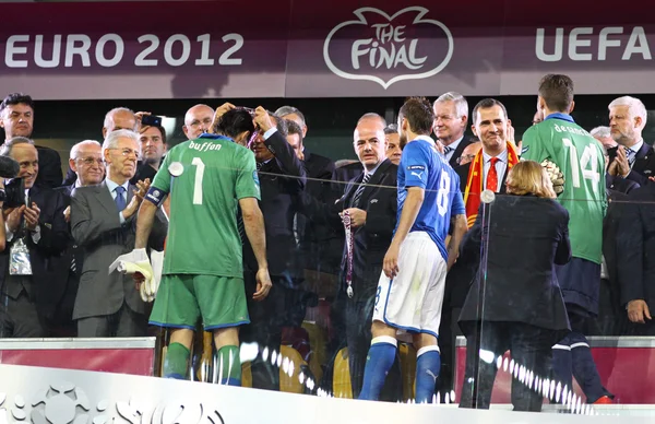 UEFA Euro 2012 Final oyun İspanya vs İtalya — Stok fotoğraf