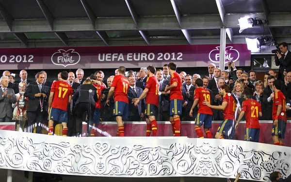 UEFA EURO 2012 Final game Spain vs Italy — Stock Photo, Image