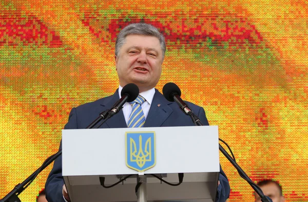 President van Oekraïne petro poroshenko — Stockfoto