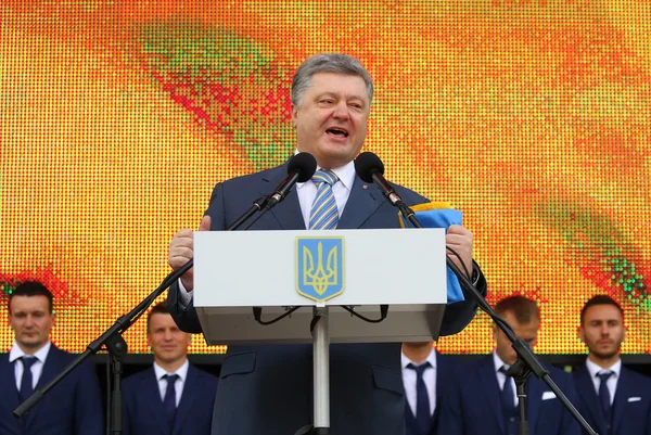 Prezident Ukrajiny petro poroshenko — Stock fotografie