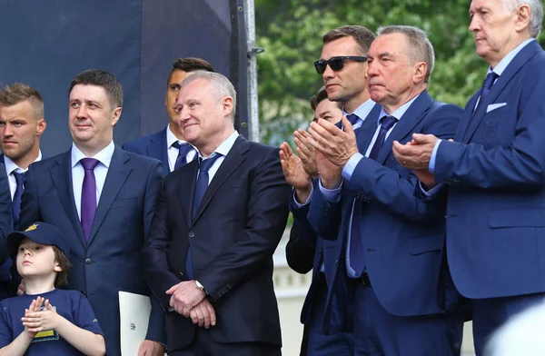 Ceremony of the Departure of the National Football Team of Ukraine for the EURO-2016 — Stock Photo, Image