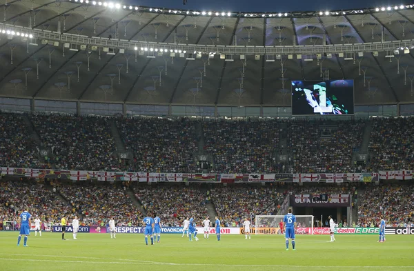 UEFA Euro 2012 ćwierćfinał gry Anglia v Włochy — Zdjęcie stockowe