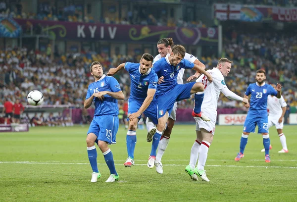 UEFA Euro 2012 προημιτελικό παιχνίδι Αγγλία κατά Ιταλίας — Φωτογραφία Αρχείου