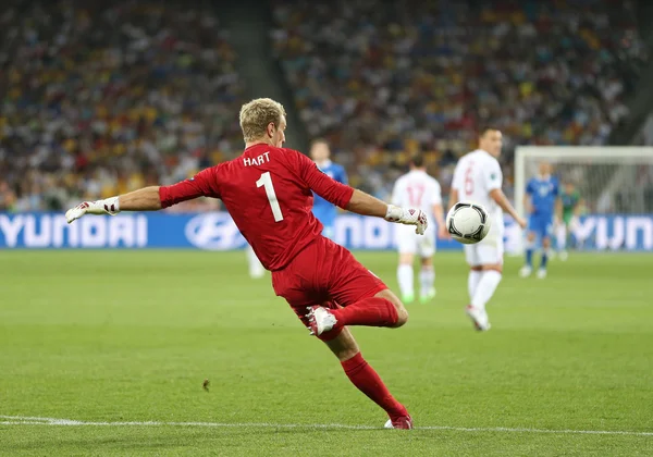 UEFA Euro 2012 Negyeddöntő játék Anglia v Olaszország — Stock Fotó