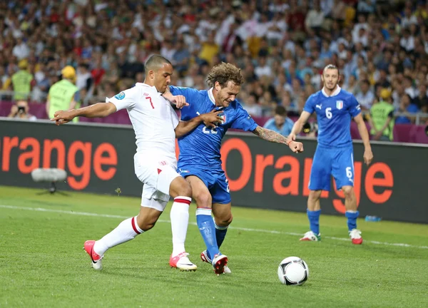 UEFA Euro 2012 ćwierćfinał gry Anglia v Włochy — Zdjęcie stockowe