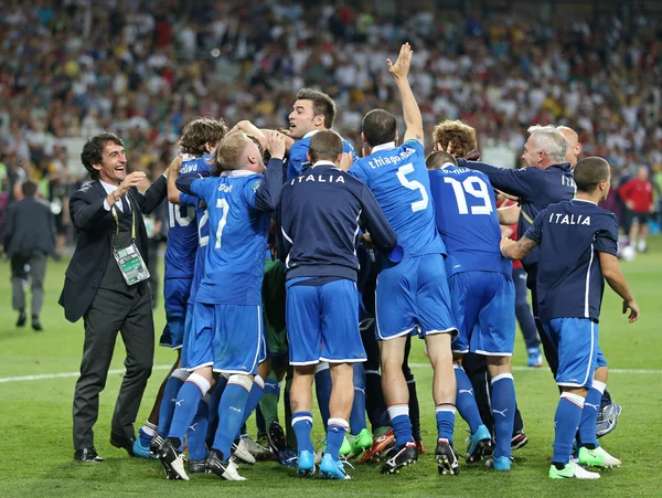 UEFA EURO 2012 Juego de cuartos de final Inglaterra v Italia — Foto de Stock