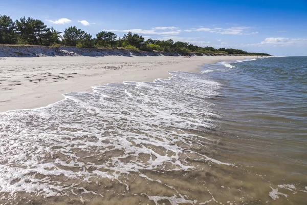 Sandstrand på halvön Hel, Östersjön, Polen — Stockfoto