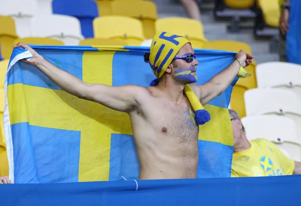 युएफा युरो 2012 खेळ स्वीडन विरुद्ध फ्रान्स — स्टॉक फोटो, इमेज