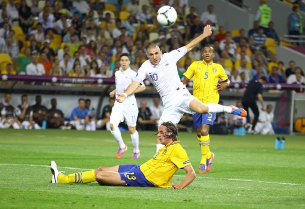 UEFA EURO 2012 game Sweden vs France — Stock Photo, Image