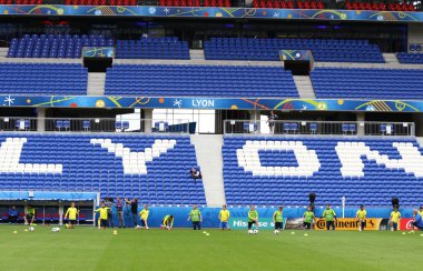 UEFA Euro 2016: Ukrayna maç öncesi eğitim Lyon