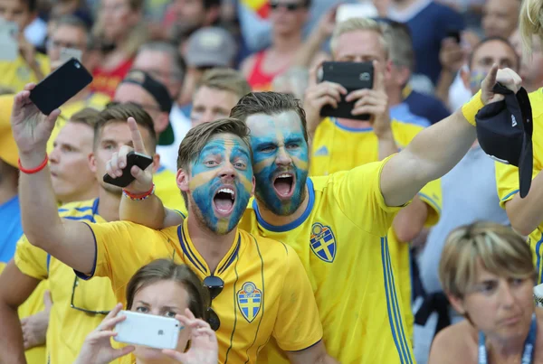 UEFA EURO 2016: Suécia / Bélgica — Fotografia de Stock