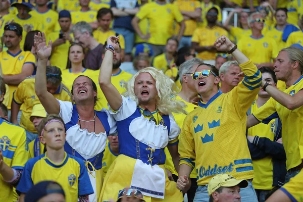 UEFA Euro 2016: Sverige mot Belgien — Stockfoto