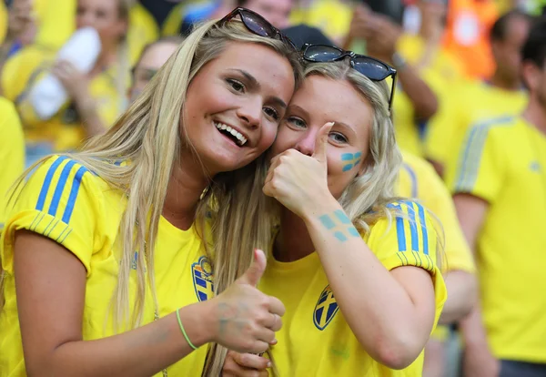 UEFA EURO 2016: Svezia / Belgio — Foto Stock