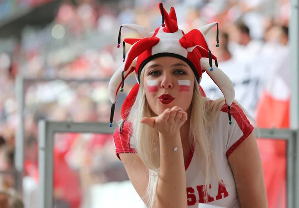 UEFA Euro 2016 gry Ukraina v Polska — Zdjęcie stockowe