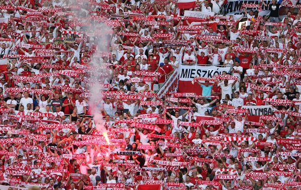 UEFA EURO 2016 juego Ucrania v Polonia — Foto de Stock