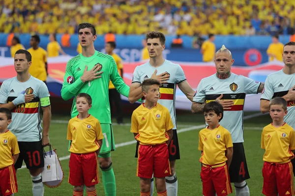 UEFA Euro 2016: Szwecja v Belgia — Zdjęcie stockowe