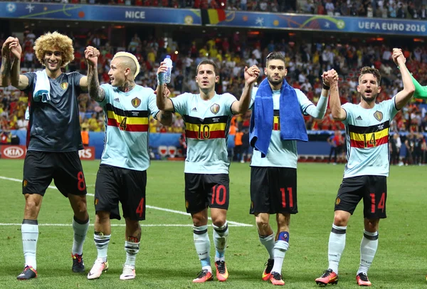 UEFA Euro 2016: Švédsko v Belgii — Stock fotografie