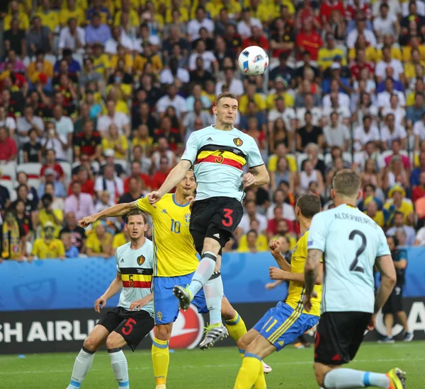 UEFA Euro 2016: Szwecja v Belgia — Zdjęcie stockowe