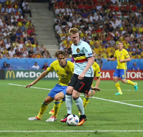 UEFA Euro 2016: Szwecja v Belgia — Zdjęcie stockowe