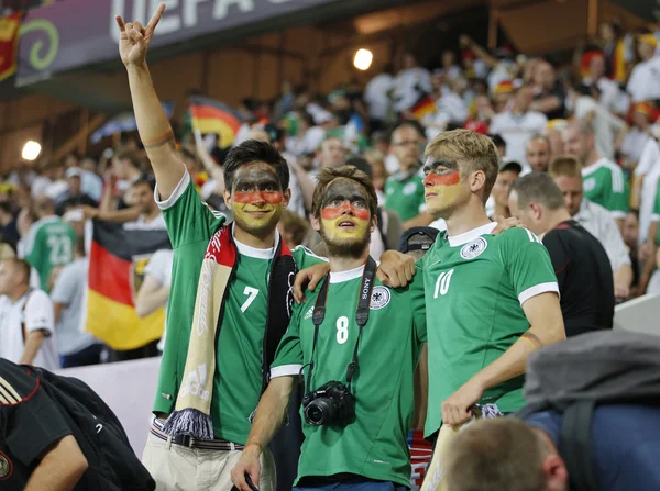 UEFA EURO 2012 gioco Germania vs Danimarca — Foto Stock