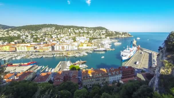 Vue Aérienne Sur Le Port De Nice, Côte D'azur, France 