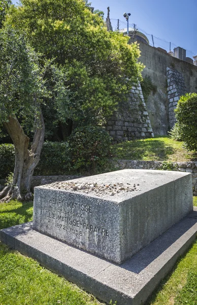 Grafsteen van Henri Matisse en zijn vrouw Noellie, stad van Nice — Stockfoto