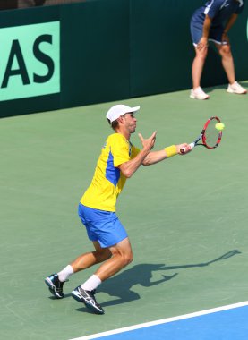 Davis Cup tenis oyunu Ukrayna v Avusturya