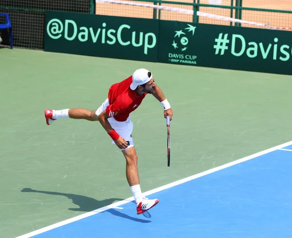 Copa Davis jogo de tênis Ucrânia / Áustria — Fotografia de Stock