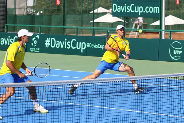 Davis Cup tennis spel Oekraïne / Oostenrijk — Stockfoto