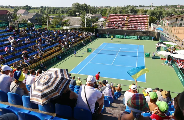 Davis Cup tenisové hry Ukrajiny v. Rakousko — Stock fotografie